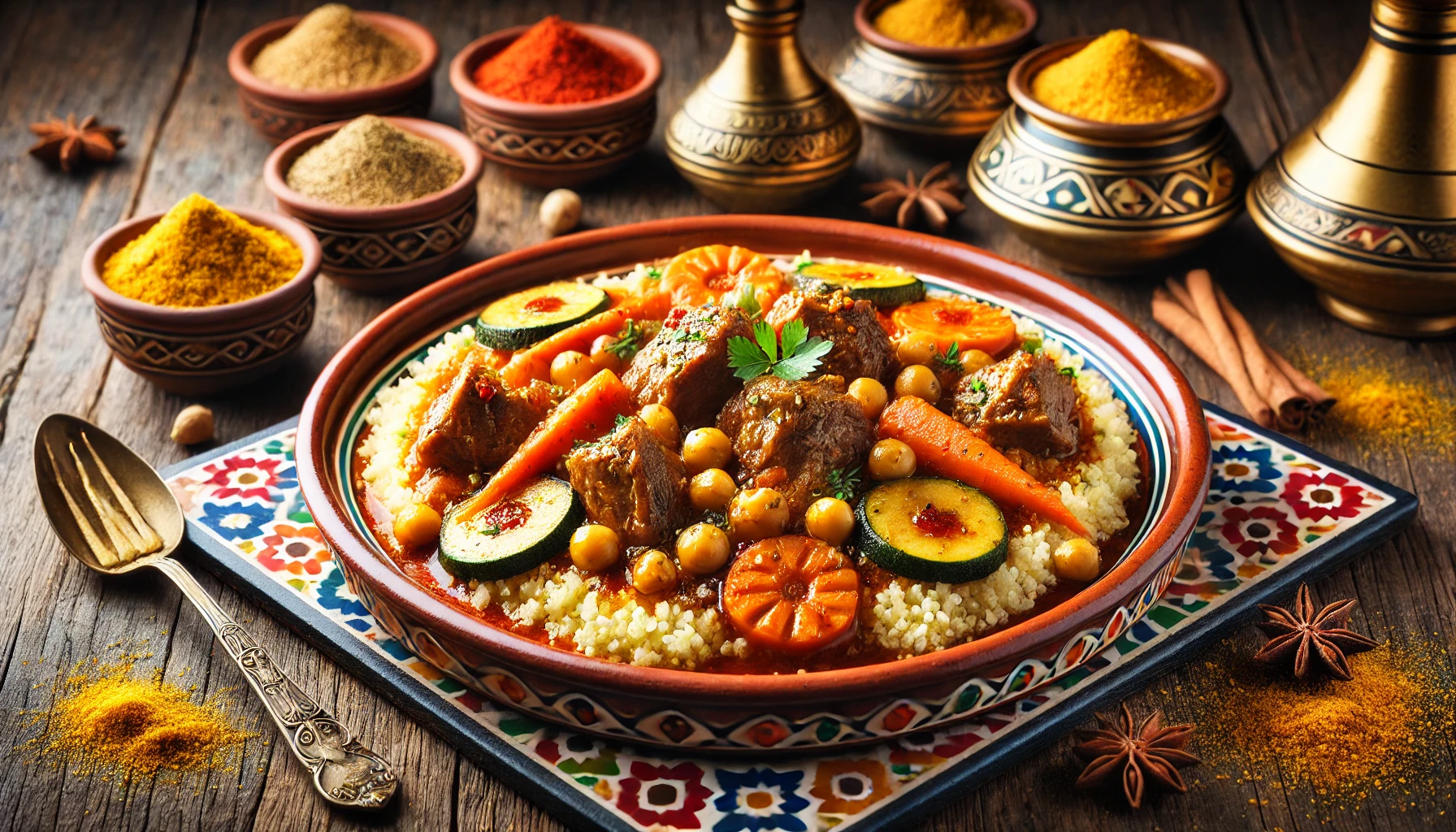 Couscous with Lamb and Vegetables 
