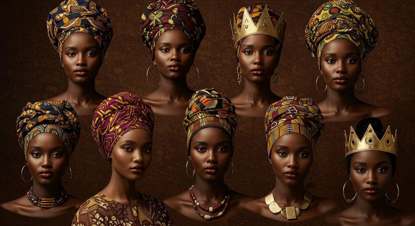 African prints, fashion, head tie