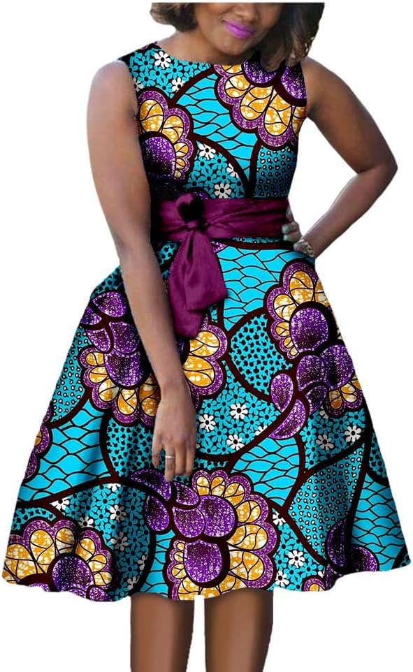 Vibrant Ankara Print Women’s Summer Dress