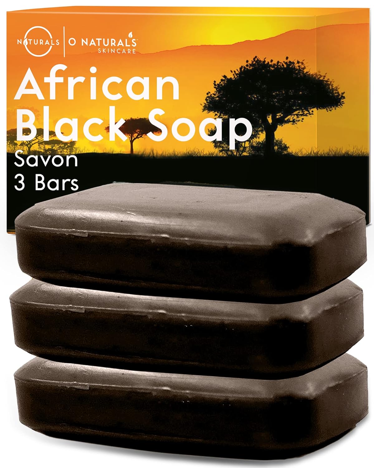 All-Natural African Black Soap Bar